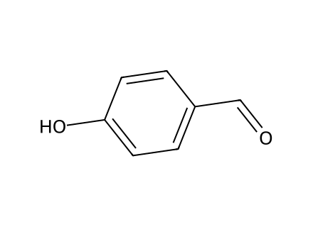 4-Hydroxybenzaldehyde molecular structure