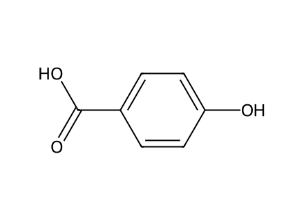 4-Hydroxybenzoic acid, sodium salt molecular structure