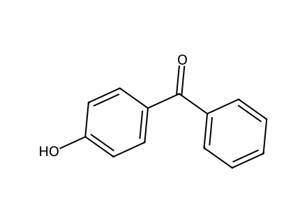 4-hydroxybenzophenone molecular structure