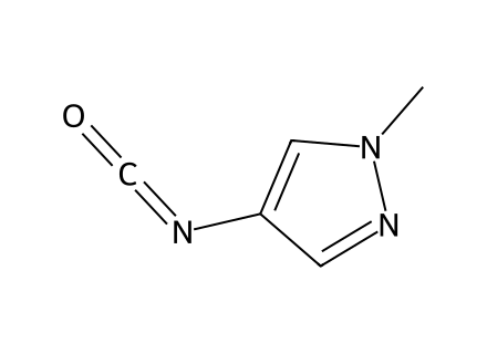 4-Isocyanato-1-methyl-1H-pyrazole molecular structure