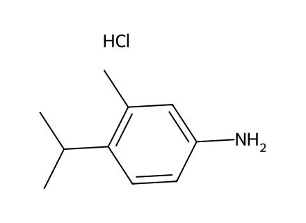 4-Isopropyl-3-methylaniline hydrochloride molecular structure