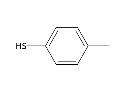 4-Methylbenzenethiol, Sodium Salt structural formula
