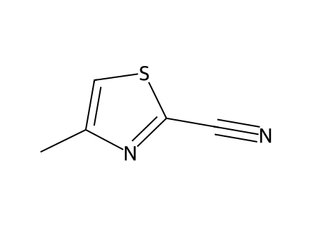 4-Methylthiazole-2-Carbonitrile molecular structure