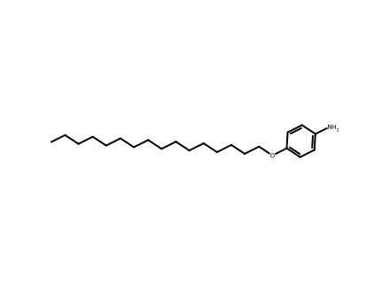 4-n-hexadecyloxyaniline molecular structure