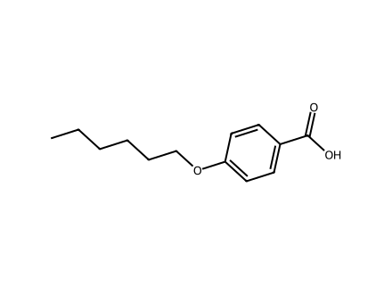 4-n-Hexyloxybenzoic acid molecular structure