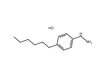 4-n-Hexylphenylhydrazine hydrochloride molecular structure