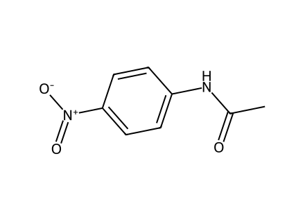 4'-Nitroacetanilide molecular structure