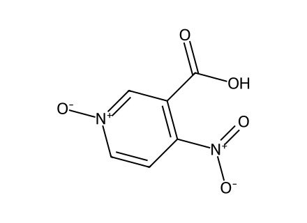 4-Nitronicotinic acid N-oxide molecular structure