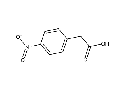 4-Nitrophenylacetic acid molecular structure