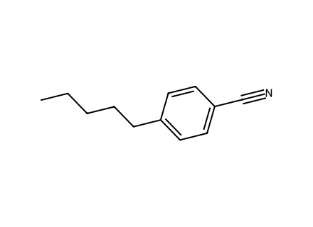 4-pentylbenzonitrile molecular structure