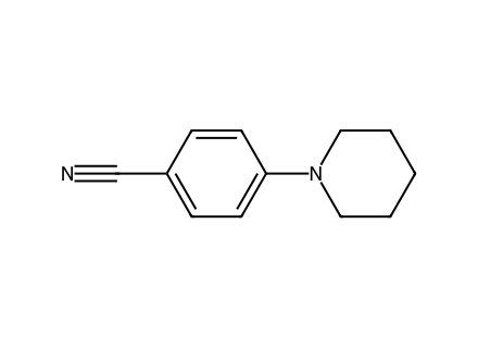 4-piperidin-1-ylbenzonitrile molecular structure