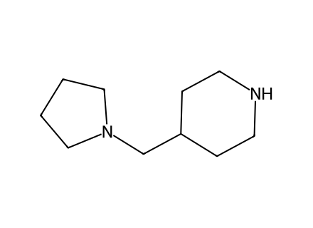 4-(Pyrrolidin-1-ylmethyl)piperidine molecular structure