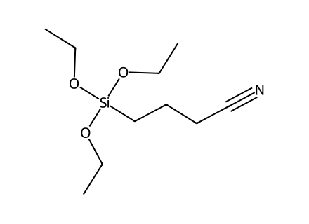 4-triethoxysilyl-butyronitrile molecular structure