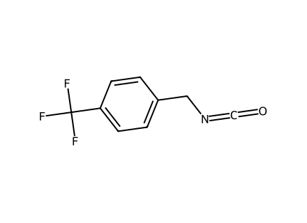 4-(Trifluoromethyl)benzyl isocyanate molecular structure
