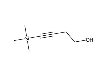 4-trimethylsilyl-3-butyn-1-ol molecular structure
