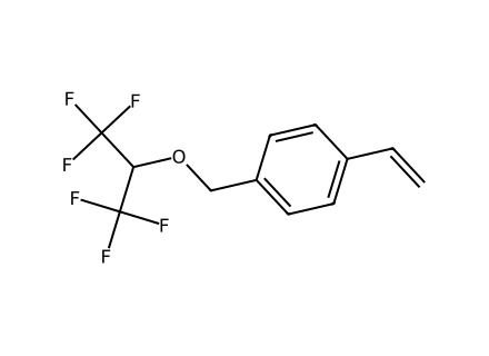 4-Vinylbenzyl hexafluoroisopropyl ether molecular structure