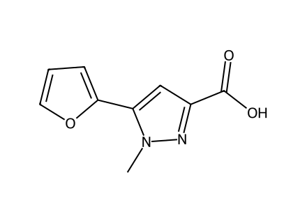 5-(2-Furyl)-1-methyl-1H-pyrazole-3-carboxylic acid molecular structure
