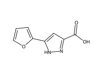 5-(2-Furyl)-1H-pyrazole-3-carboxylic acid molecular structure