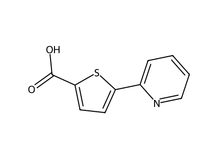 5-(2-Pyridyl)thiophene-2-carboxylic acid molecular structure
