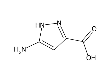 5-Amino-1H-pyrazole-3-carboxylic acid molecular structure