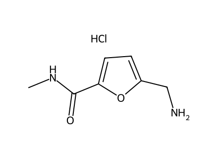 5-(Aminomethyl)-N-methyl-2-furamide hydrochloride molecular structure