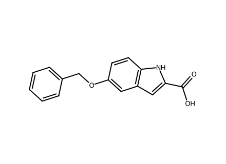 5-Benzyloxyindole-2-carboxylic acid molecular structure