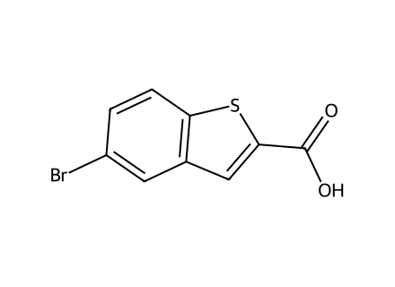 5-Bromo-1-benzothiophene-2-carboxylic acid molecular structure