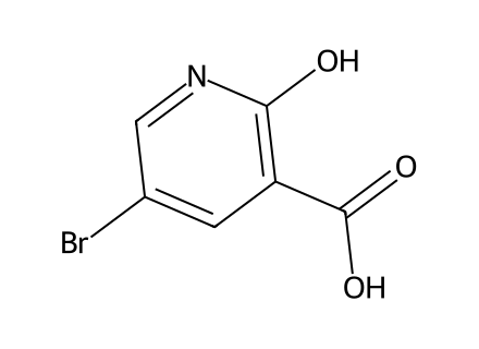 5-Bromo-2-hydroxynicotinic acid molecular structure
