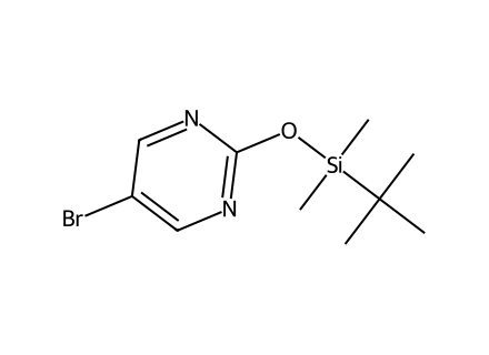 5-Bromo-2-tert-butyldimethylsilyloxy-pyrimidine molecular structure