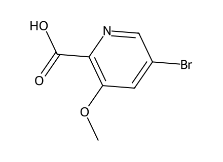 5-Bromo-3-methoxypicolinic acid molecular structure
