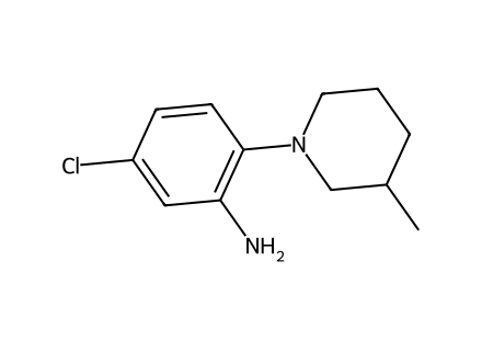 5-Chloro-2-(3-methyl-1-piperidinyl)aniline molecular structure