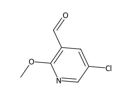 5-Chloro-2-methoxynicotinaldehyde molecular structure
