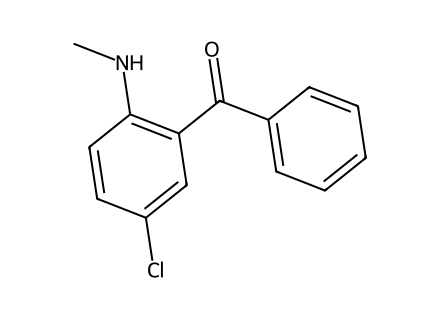 5-Chloro-2-methylaminobenzophenone molecular structure