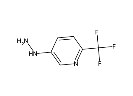5-Hydrazinyl-2-(trifluoromethyl)pyridine molecular structure