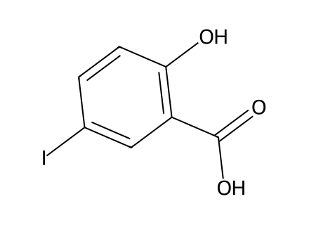 5-Iodosalicylic acid molecular structure