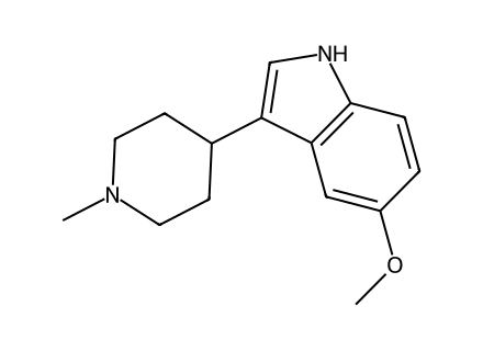 5-Methoxy-3-(1-methylpiperidin-4-yl)-1H-indole molecular structure