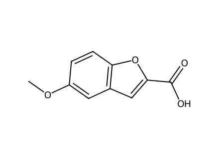 5-Methoxybenzofuran-2-carboxylic acid molecular structure