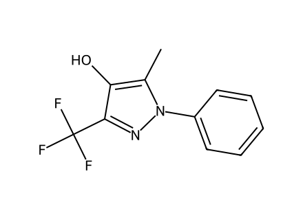 5-Methyl-1-phenyl-3-(trifluoromethyl)-1H-pyrazol-4-ol molecular structure