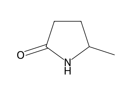 5-Methyl-2-Pyrrolidinone structural formula