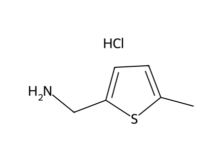 [(5-Methyl-2-thienyl)methyl]amine hydrochloride molecular structure