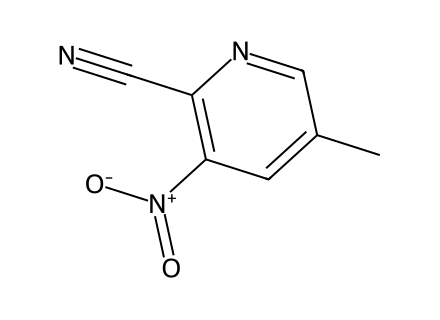 5-Methyl-3-nitro-pyridine-2-carbonitrile molecular structure