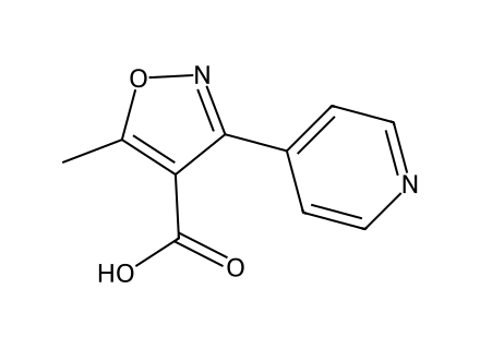 5-Methyl-3-pyridin-4-yl-isoxazole-4-carboxylic acid molecular structure