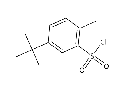 5-tert-Butyl-2-methyl-benzenesulfonyl chloride molecular structure