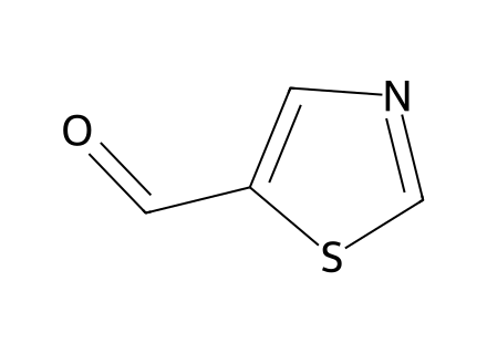 5-thiazolecarboxaldehyde molecular structure