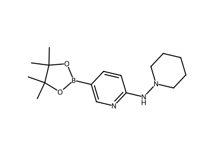6-(1-Piperidinylamino)pyridine-3-boronic acid pinacol ester molecular structure
