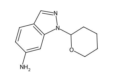 6-Amino-1-(tetrahydro-2H-pyran-2-yl)-1H-indazole molecular structure