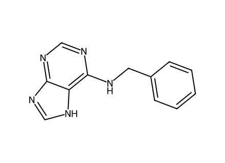 6-Benzylaminopurine molecular structure