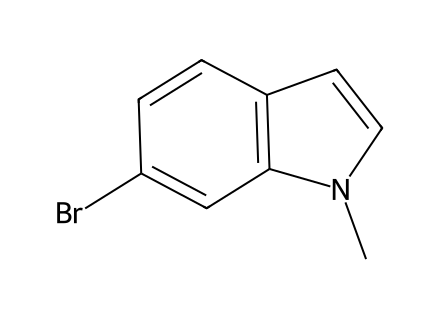 6-Bromo-1-methyl-1H-indole molecular structure