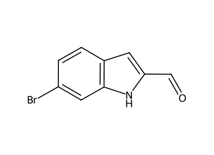 6-Bromo-1H-indole-2-carbaldehyde molecular structure