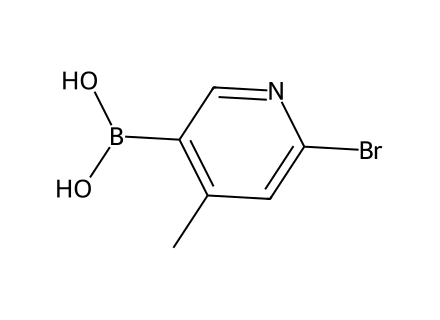 6-Bromo-4-methylpyridine-3-boronic acid molecular structure